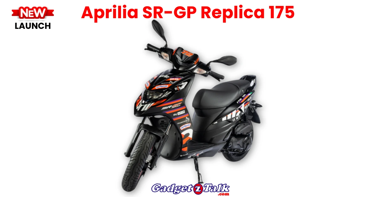 Aprilia SR-GP Replica 175 भारत में लॉन्च – दमदार स्टाइल और नए फीचर्स के साथ सिर्फ ₹1.22 लाख में